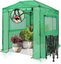 Pop-up portable greenhouse